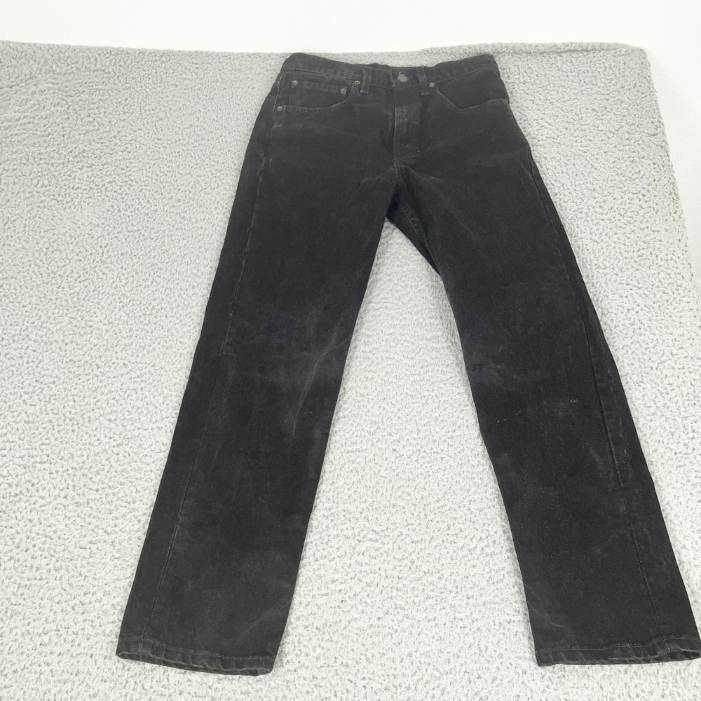 Vintage Levis 505 Jeans Mens 31x30 Black Regular Fit Straight Leg Denim USA 90s